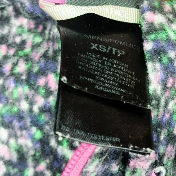The North Face Womens XS Multicolor Pink Trim Zip-Up Hooded Light Jacket - Picture 5 of 5